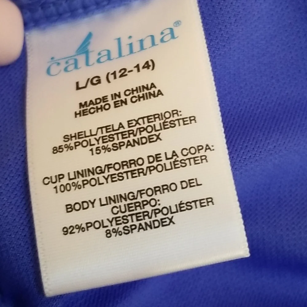 Catalina swim‎ top lg 12/14